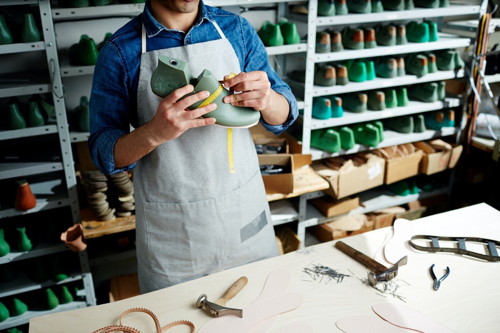 Making footwear